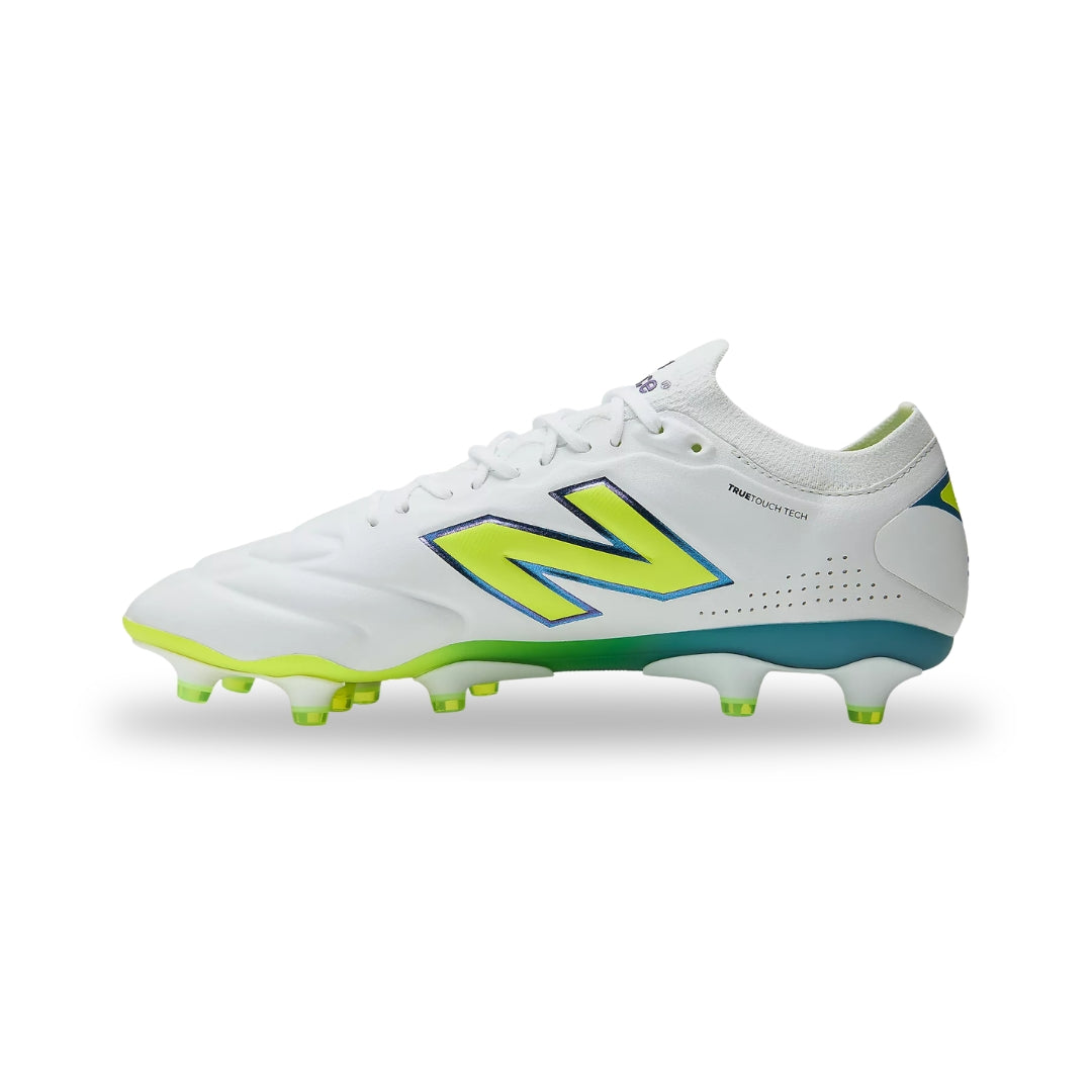 New Balance 442 Elite Knit V3 FG Boots – White / Green