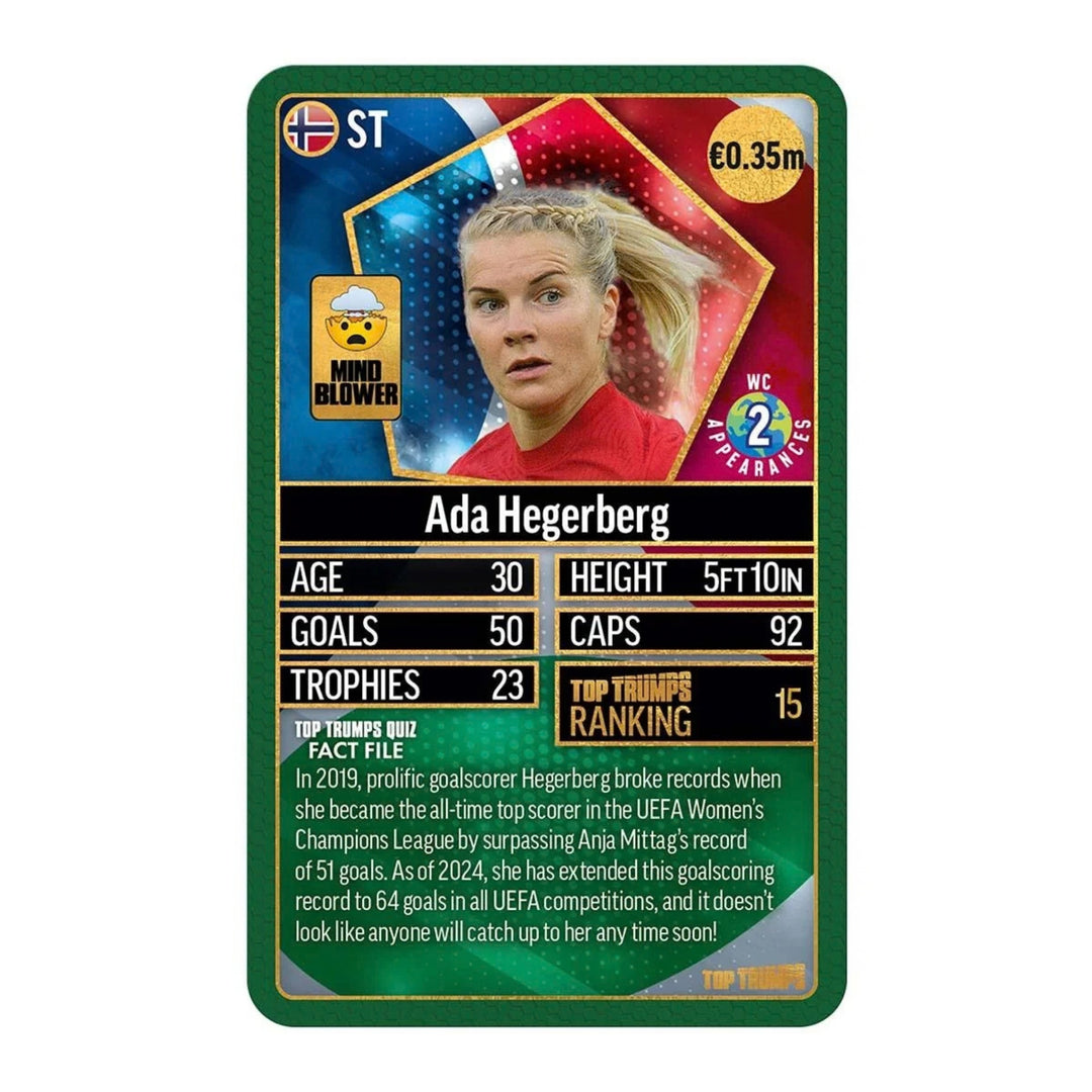 Top Trumps World Football Stars Top 200 Card Game – Chrome Green