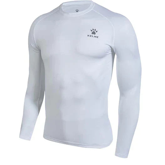 Kelme Kids Long Sleeve Tight Base Layer - WHITE