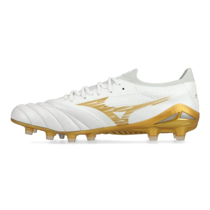 Mizuno Morelia Neo IV Beta Elite FG Bright Gold - White/Gold/Cool Gray