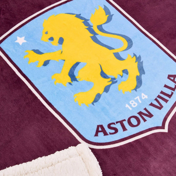 Aston Villa FC Sherpa Fleece Blanket