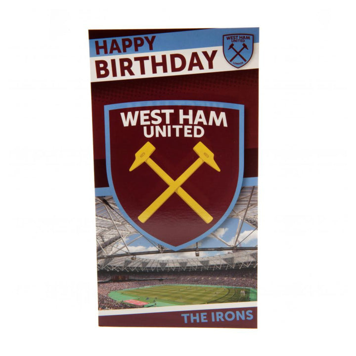 West Ham United FC Birthday Card