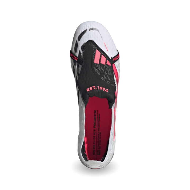Adidas Predator Elite Fold-Over Tongue FG Boots – White / Solar Turbo / Black