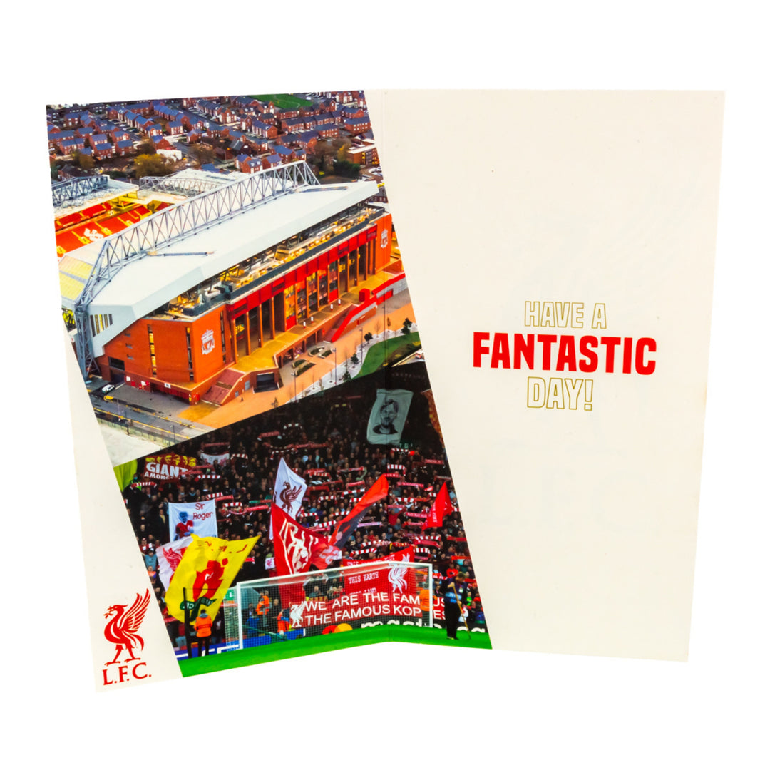 Liverpool FC Personalised Birthday Card