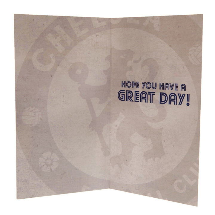 Chelsea FC Birthday Card Retro