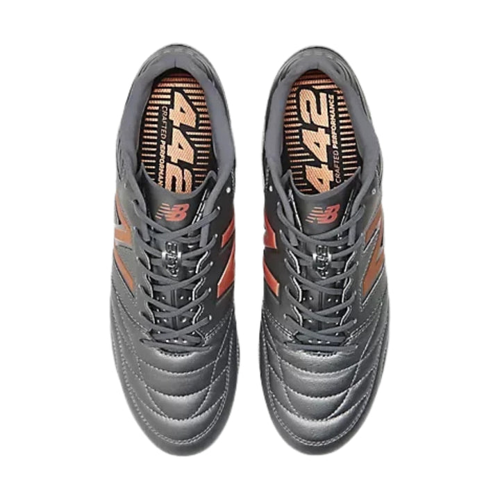 New Balance Leather 442 V2 Pro FG Boots - Silver