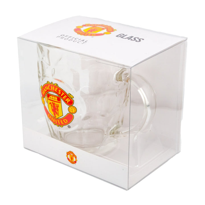 Manchester United FC Dimple Glass Tankard