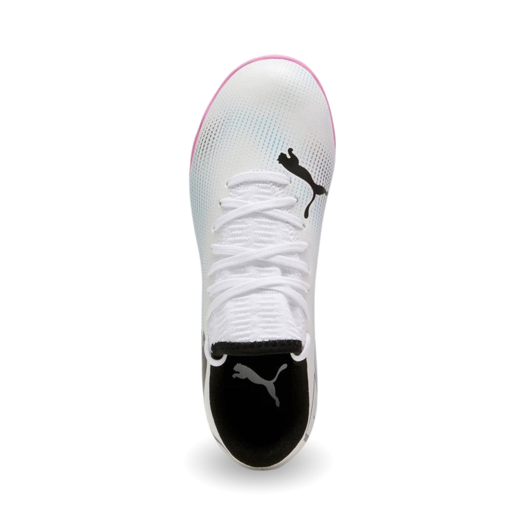 Puma Futsal Junior Future 7 Play - White / Black / Poison Pink