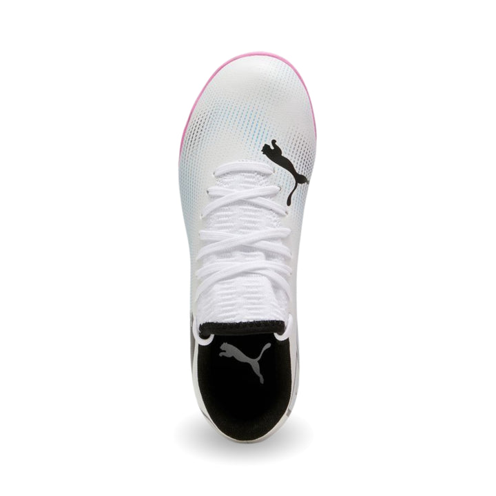 Puma Futsal Junior Future 7 Play - White / Black / Poison Pink