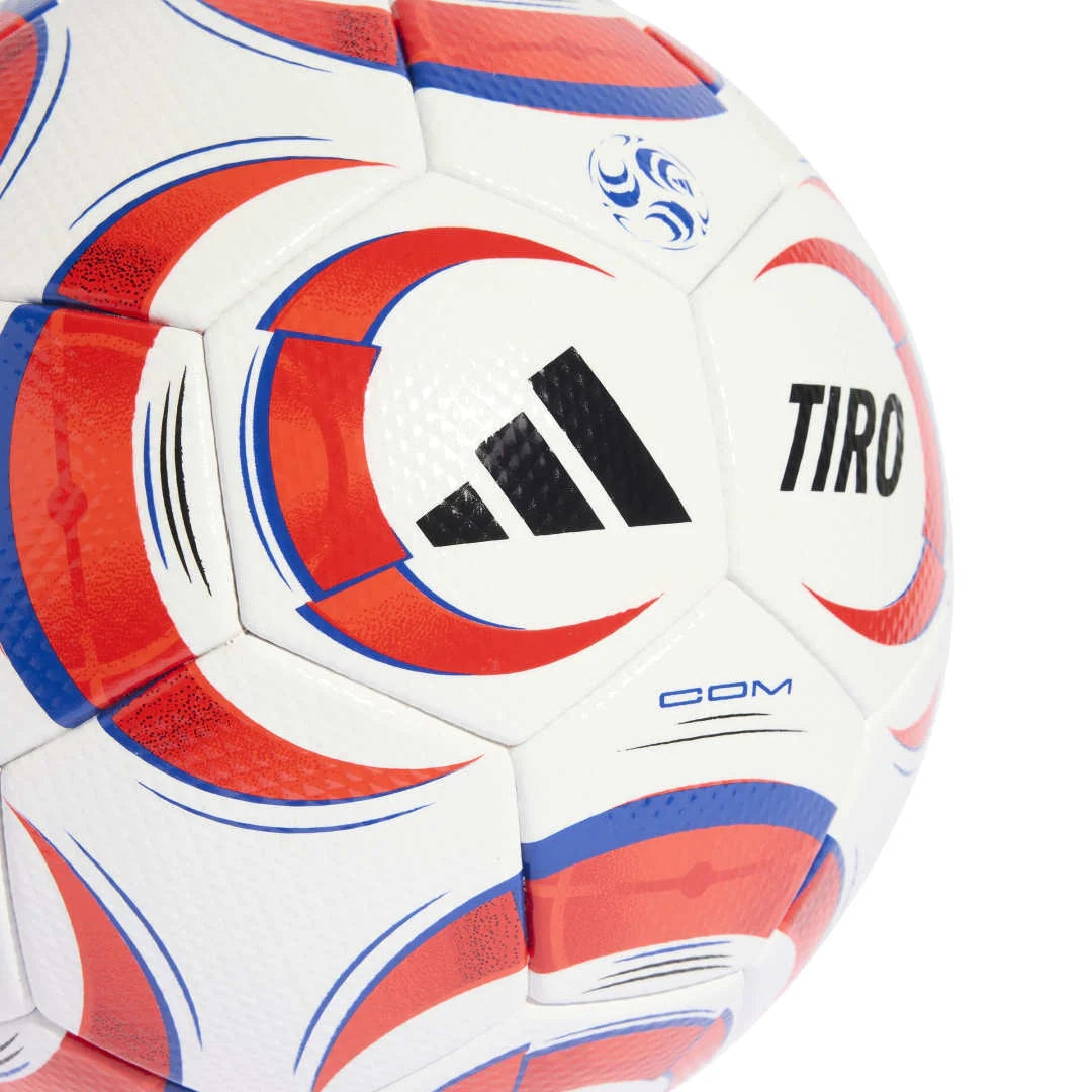 Tiro Competition Ball - White / Black / Lucid Red