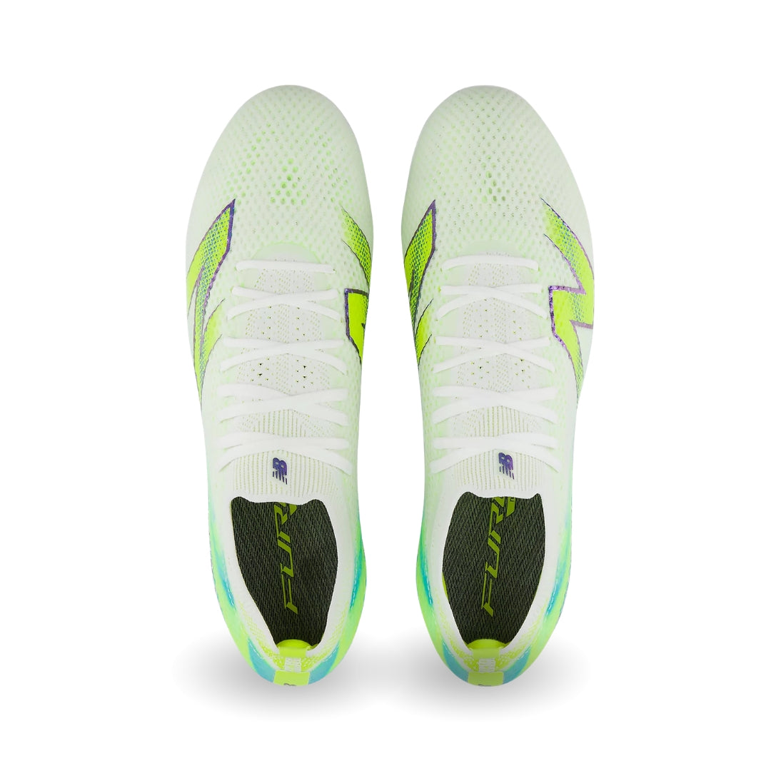 New Balance Furon Elite V9 FG Boots – White / Green