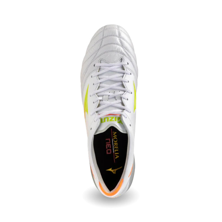 Morelia Neo V Elite FG - White / Lava Orange / Evening