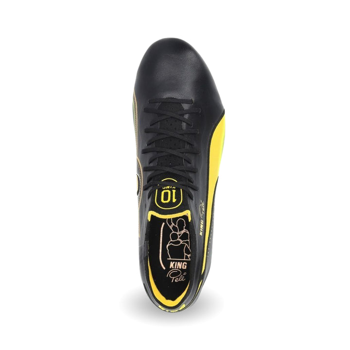 Puma King Ultimate Pele FG/AG Legends - Black / White / Yellow / Gold Limited Edition