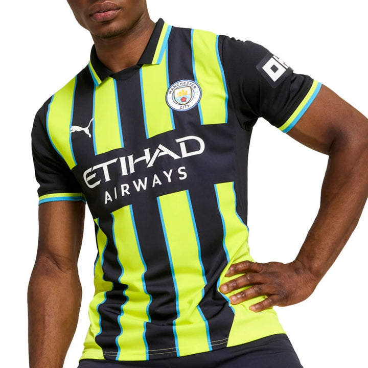 Manchester City 24/25  Away Replica Jersey - New Navy / Yellow