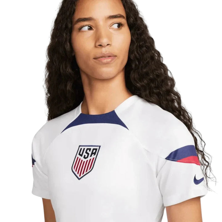 USA Team 2022/23 Womens Stadium Home Jersey - White / Blue