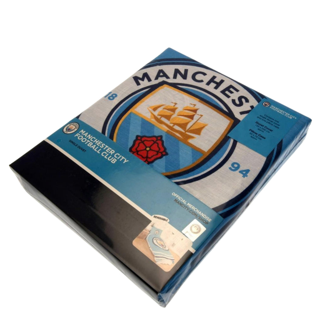 Manchester City FC Pulse Single Duvet Set