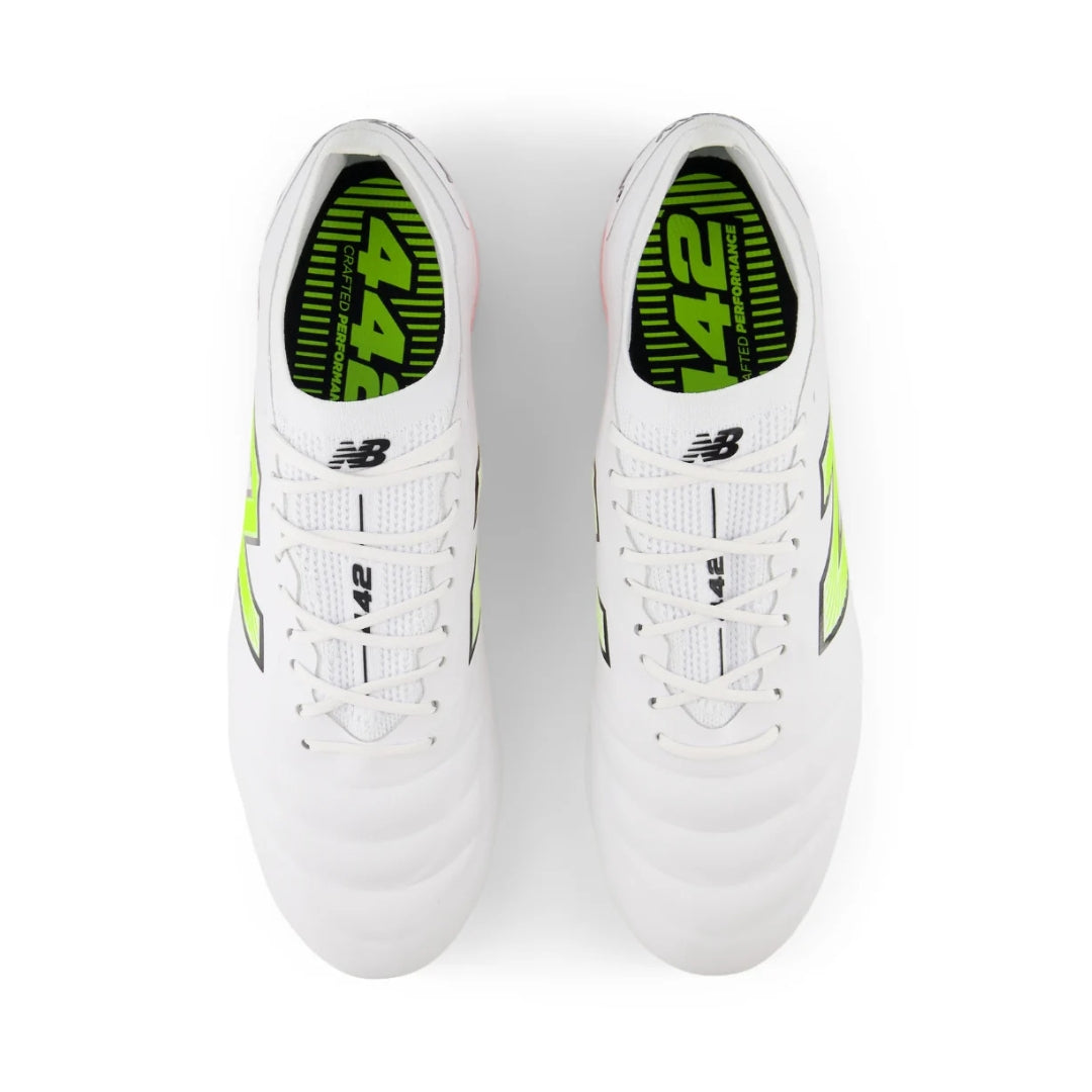 New Balance 442 Elite FG V2 Boots - White