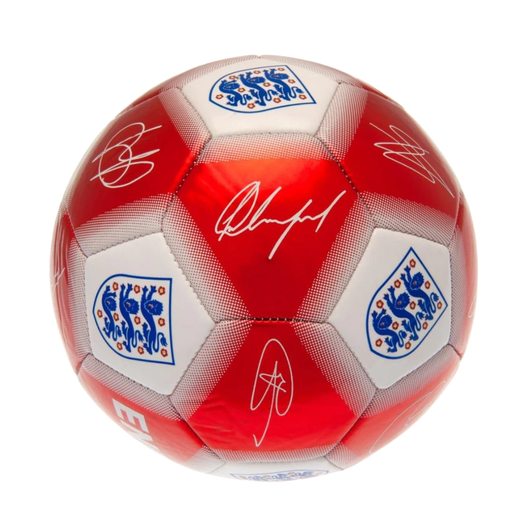 England FA Red & White Signature Football
