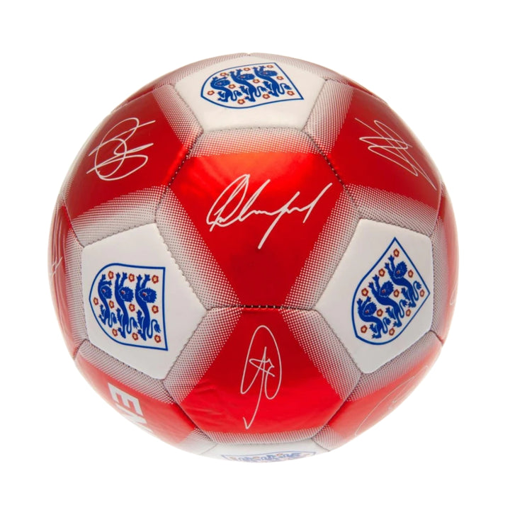 England FA Red & White Signature Football