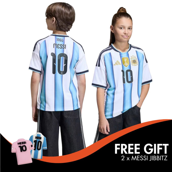 Adidas Argentina Messi 2026 World Cup Home Jersey - Youth