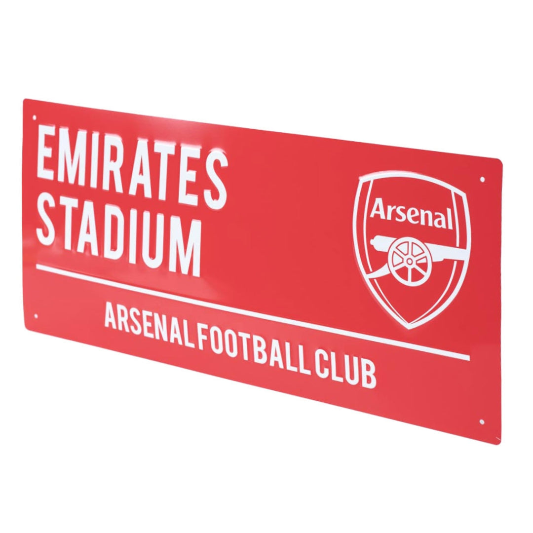 Arsenal FC Street Sign - Red / White