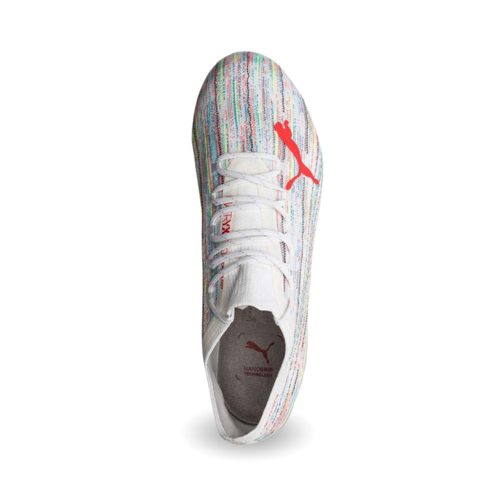 Puma Ultra 1.2 MxSG Boots - White / Red Blast / Silver