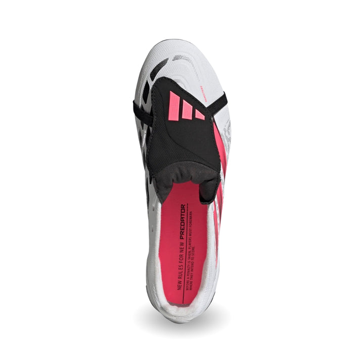 Adidas Predator League Fold-Over Tongue FG Boots – White / Solar Turbo / Black