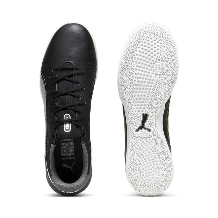 Puma Futsal - King Match IT  - PUMA WHITE/PUMA BLACK/COOL DARK GREY