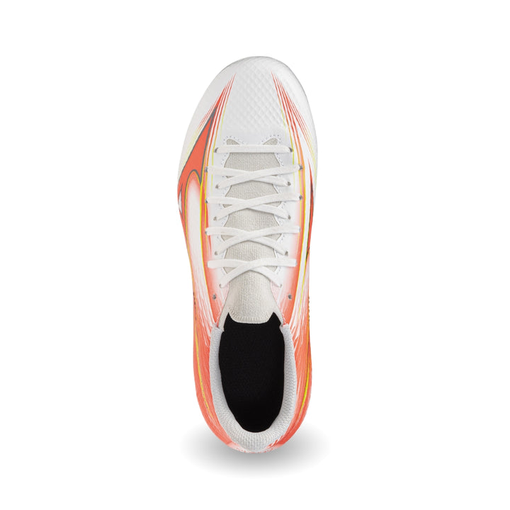 Mizuno Alpha III Select AG Jr – White / Lava Orange / Evening Primrose