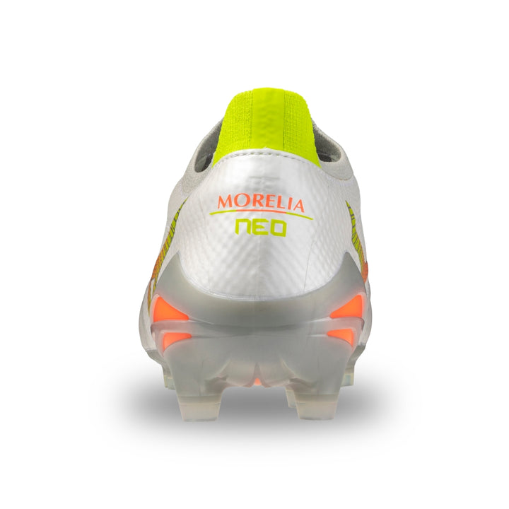 Morelia Neo V ß Elite Firm Ground - White / Lava Orange / Evening Primrose