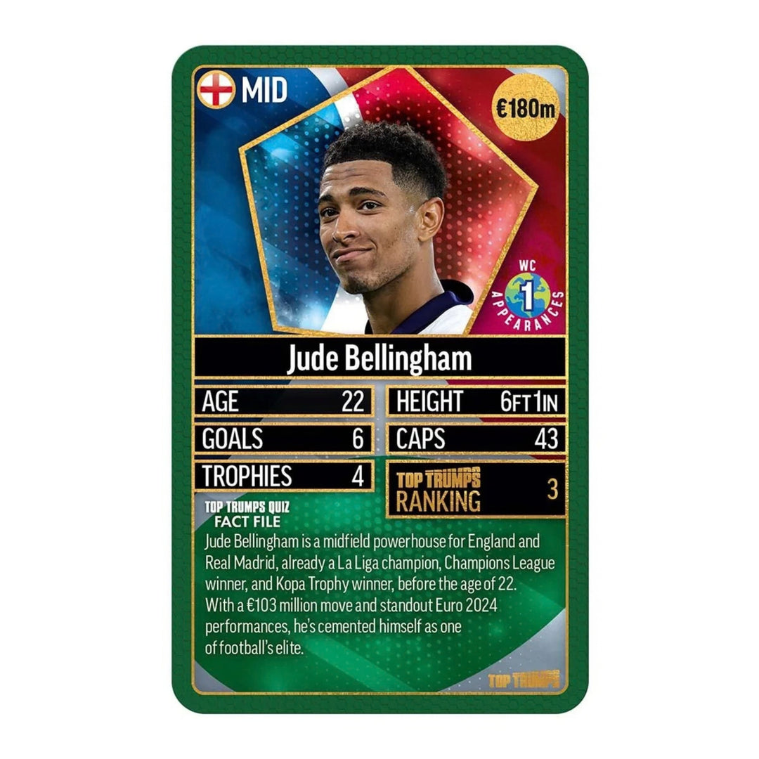 Top Trumps World Football Stars Top 200 Card Game – Chrome Green
