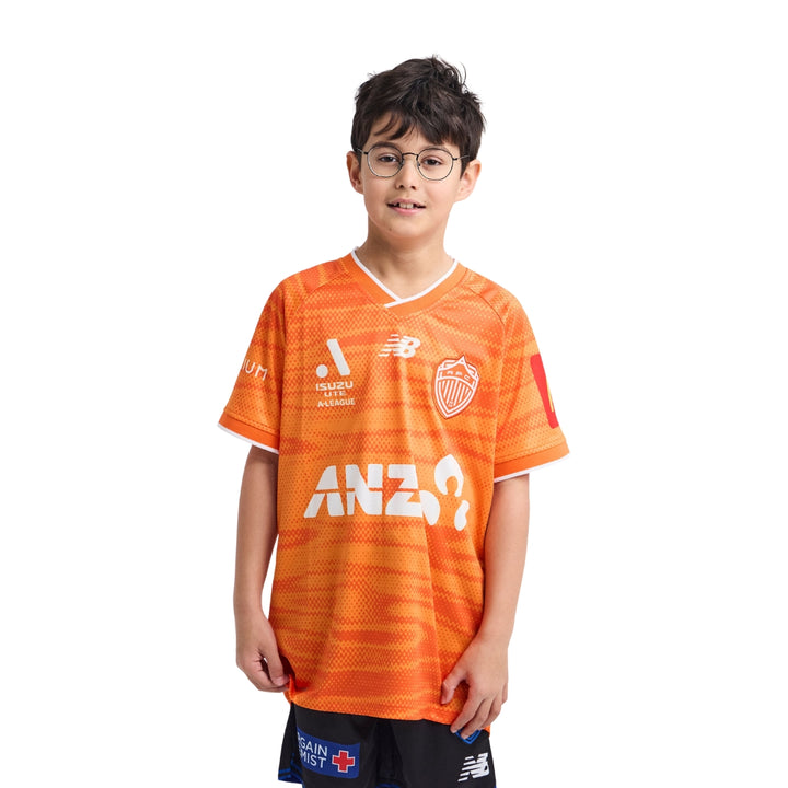 Auckland FC 25/26 Gk Orange Replica Jersey - Youth