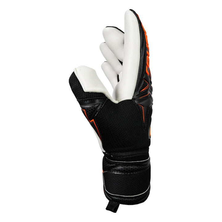 Reusch Attrakt Advance Finger Support - Black/Shocking Orange