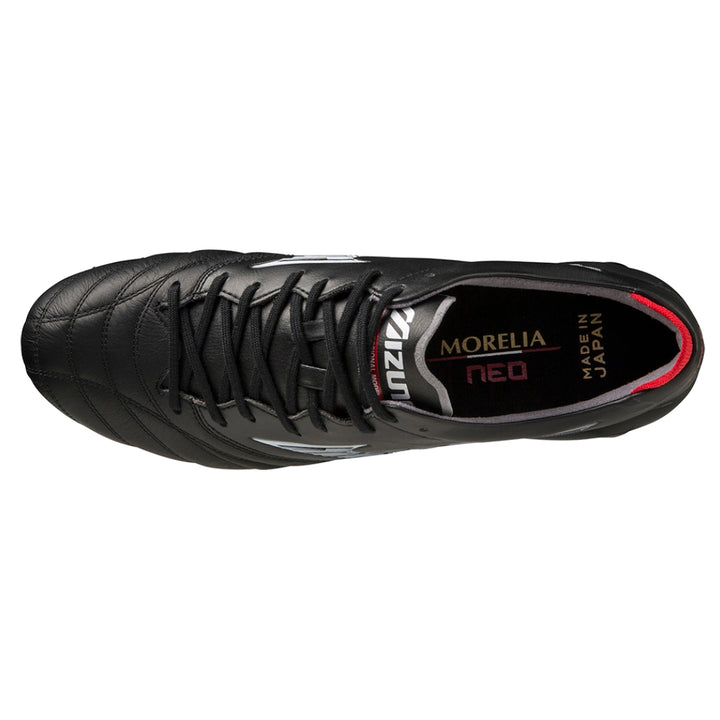 Mizuno Morelia Neo lV Made In Japan FG - Black/White/Chinese-Red