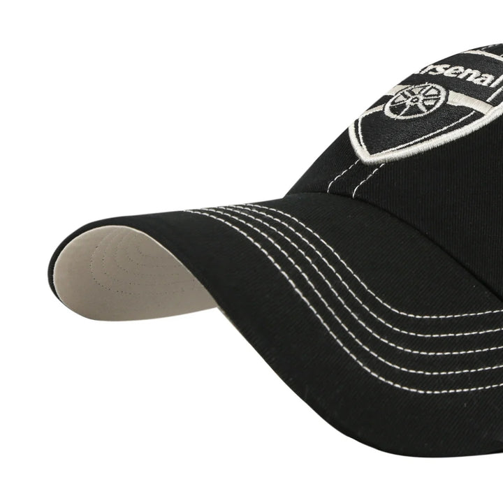 47 Arsenal FC Clean Up Strapback Cap - Black / Bone