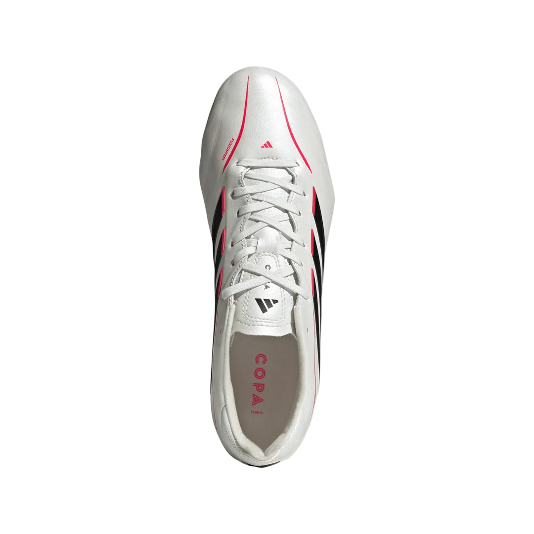 Copa Pure IV League FG Boots - White / Black / Red