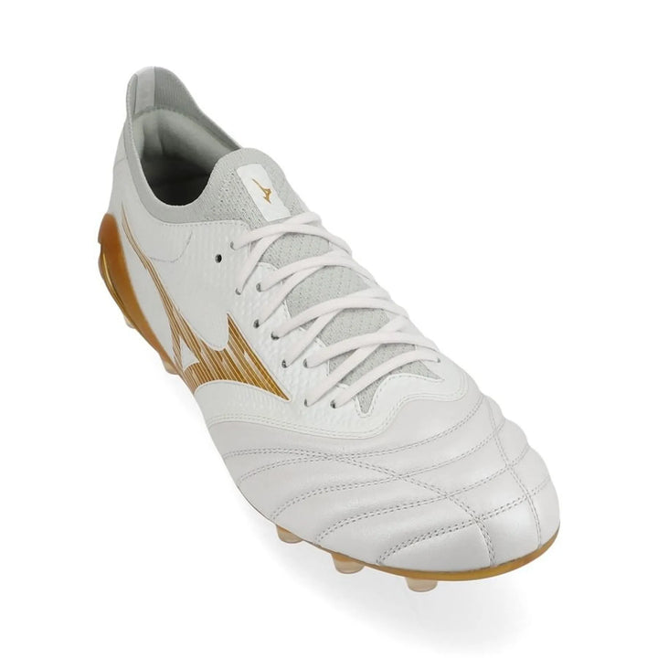 Mizuno Morelia Neo IV Beta Elite FG Bright Gold - White/Gold/Cool Gray
