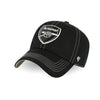 Black cap with Arsenal logo on a white background