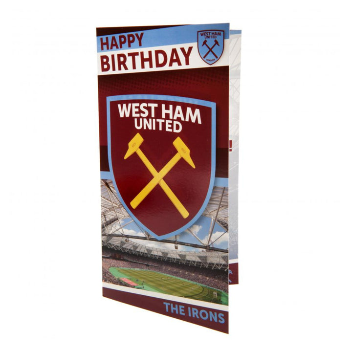 West Ham United FC Birthday Card