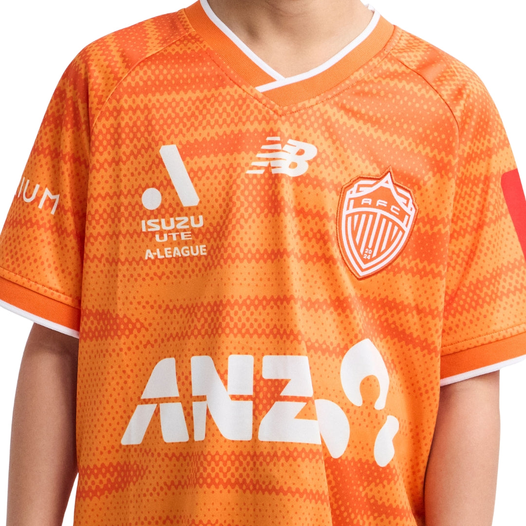 Auckland FC 25/26 Gk Orange Replica Jersey - Youth