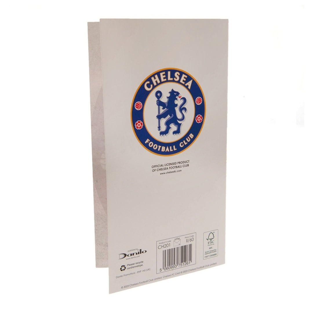 Chelsea FC Birthday Card Retro