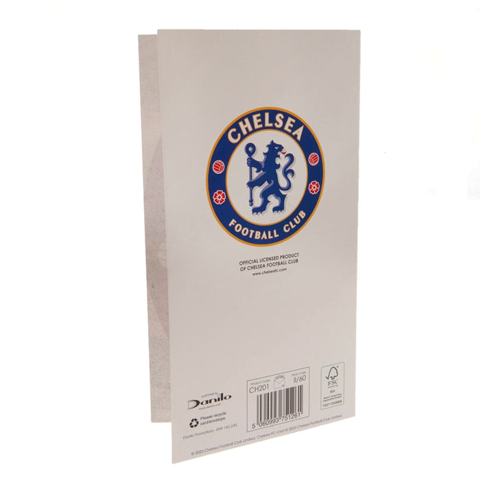 Chelsea FC Birthday Card Retro