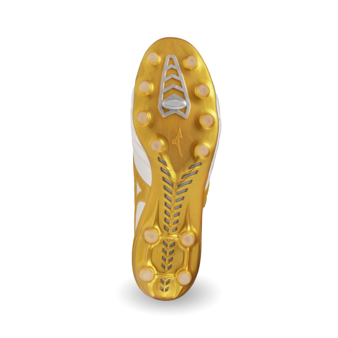 Mizuno Morelia Neo IV β Japan FG Boots – White / Gold / Gray