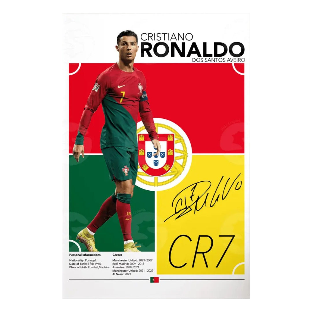 Ronaldo Canvas Poster 70 x 50cm