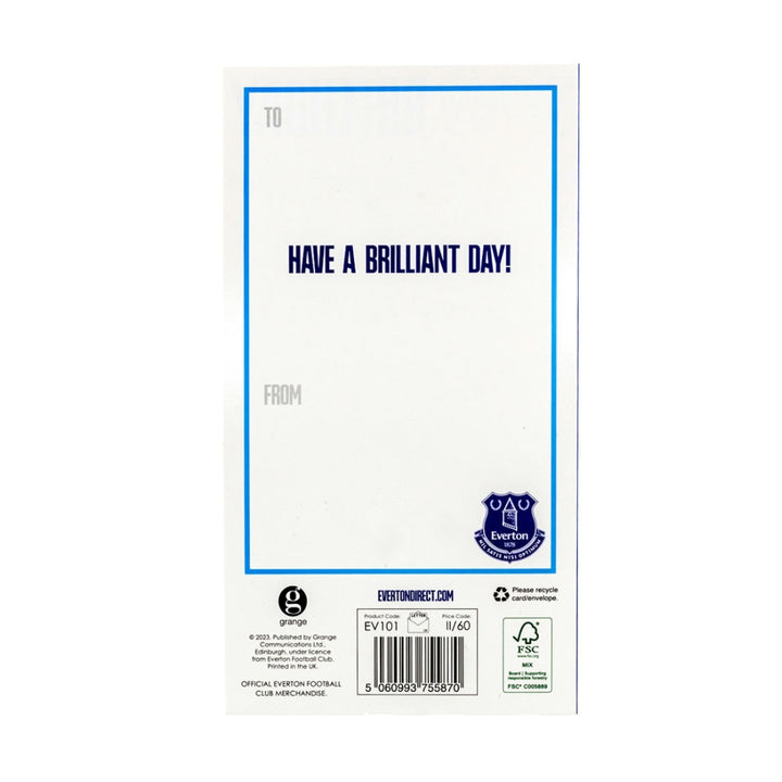 Everton FC Crest Birthday Card