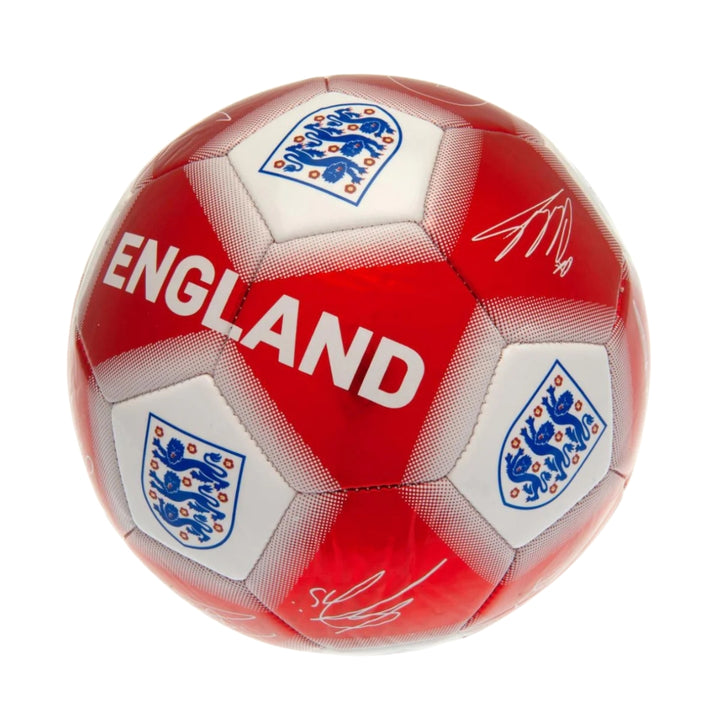England FA Red & White Signature Football