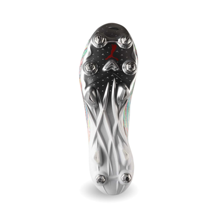 Puma Ultra 1.2 MxSG Boots - White / Red Blast / Silver