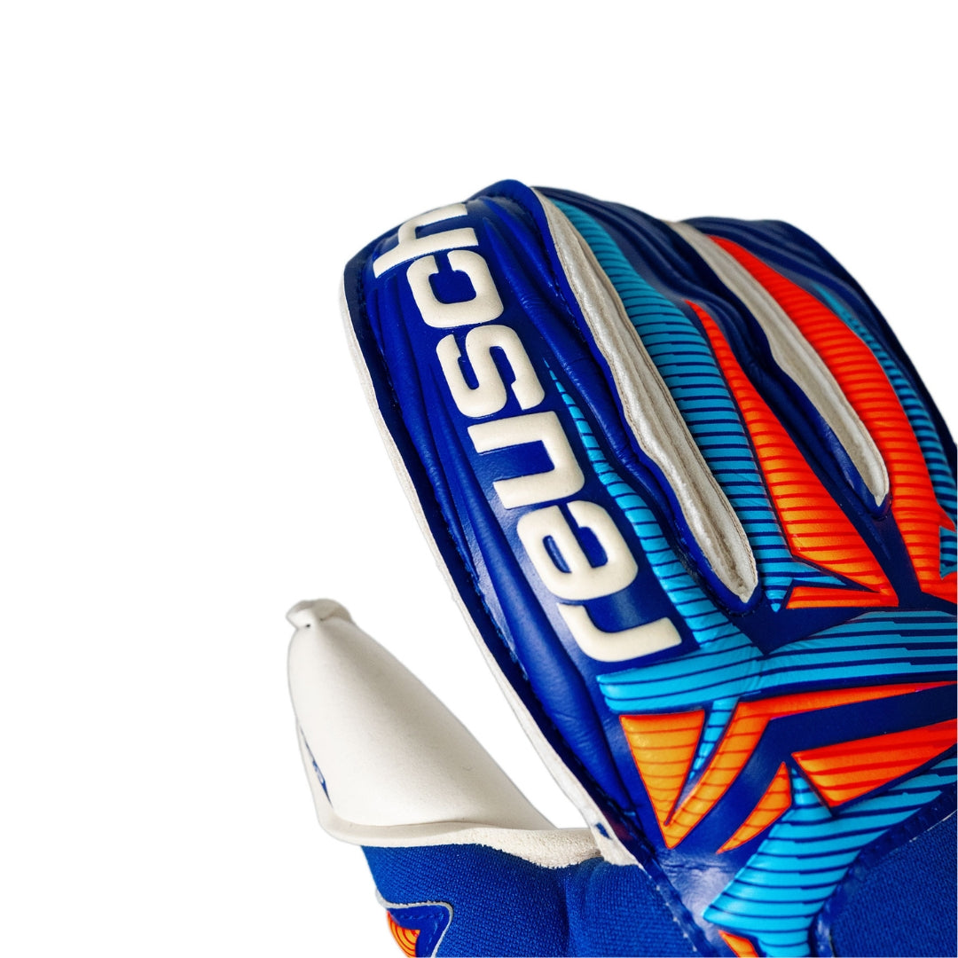 Reusch Attrakt Grip - Sharp Blue / White / Shocking Orange