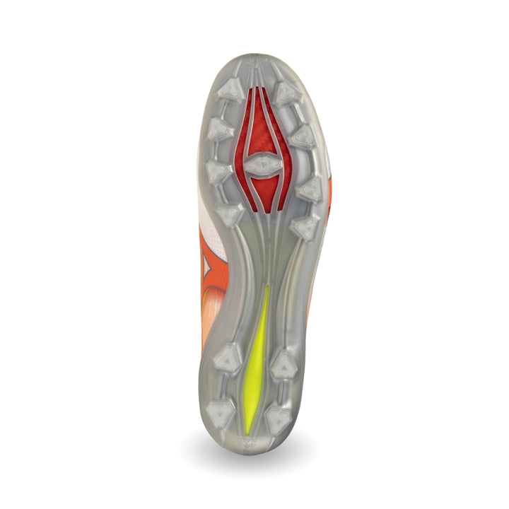 Mizuno Alpha III Elite FG – White / Lava Orange / Evening Primrose