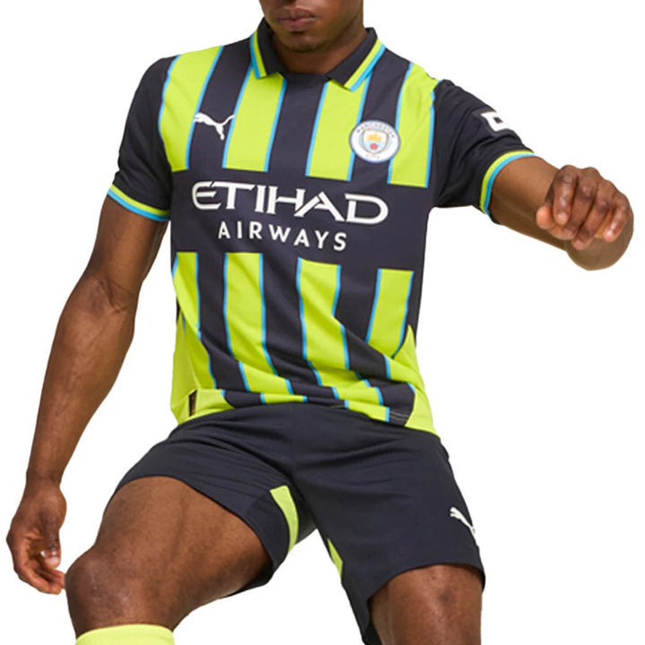 Manchester City 24/25  Away Replica Jersey - New Navy / Yellow